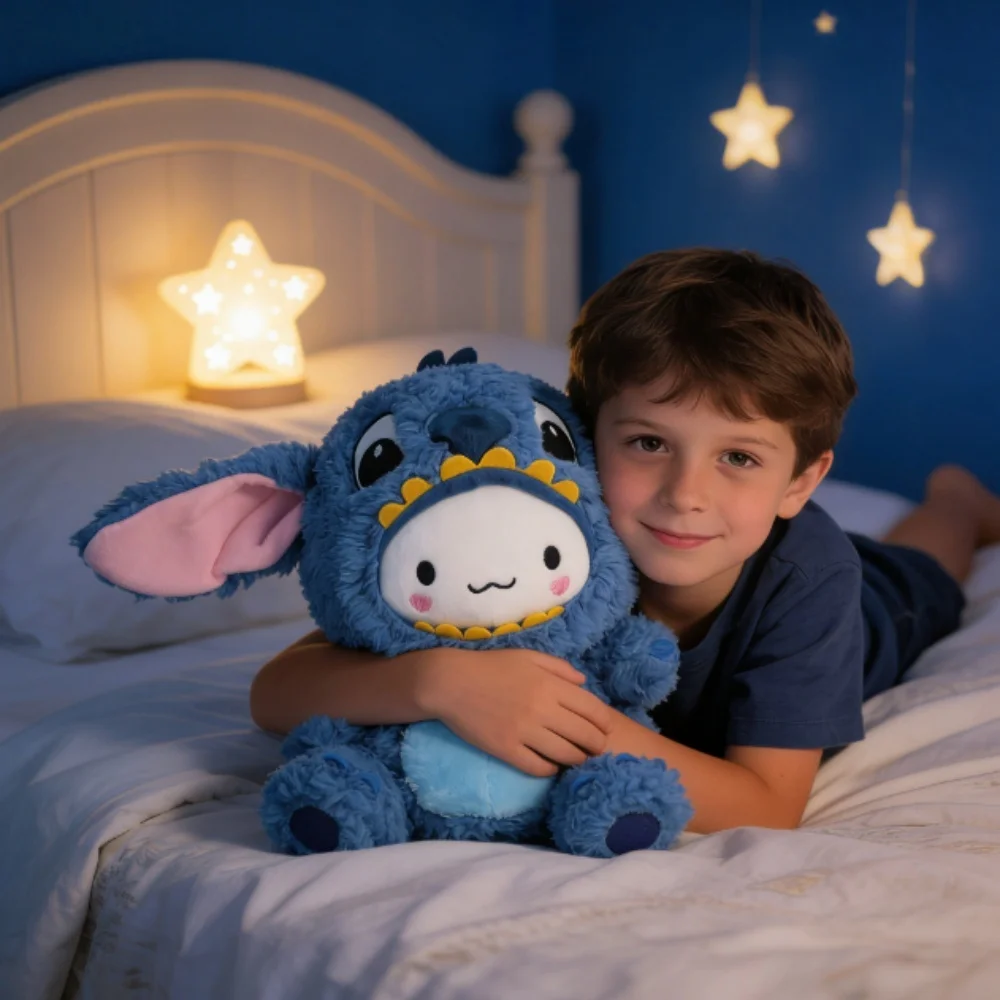 

In Stock 20cm Cinnamoroll Stitch Plush Toys Hot Peripheral Home Decor Birthday Gift For Kid Fans