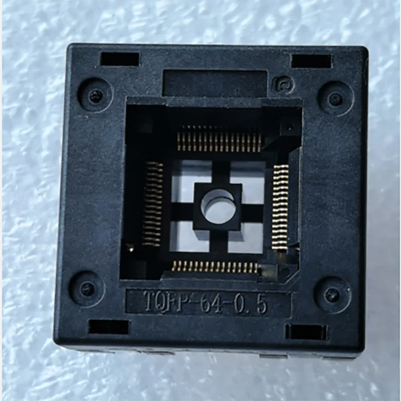 TQFP64 0.5mm IC Test Burn-In Socket Programmer Socket Package Adapter LQFP64 QFP64 Down-Type Press Test Seat