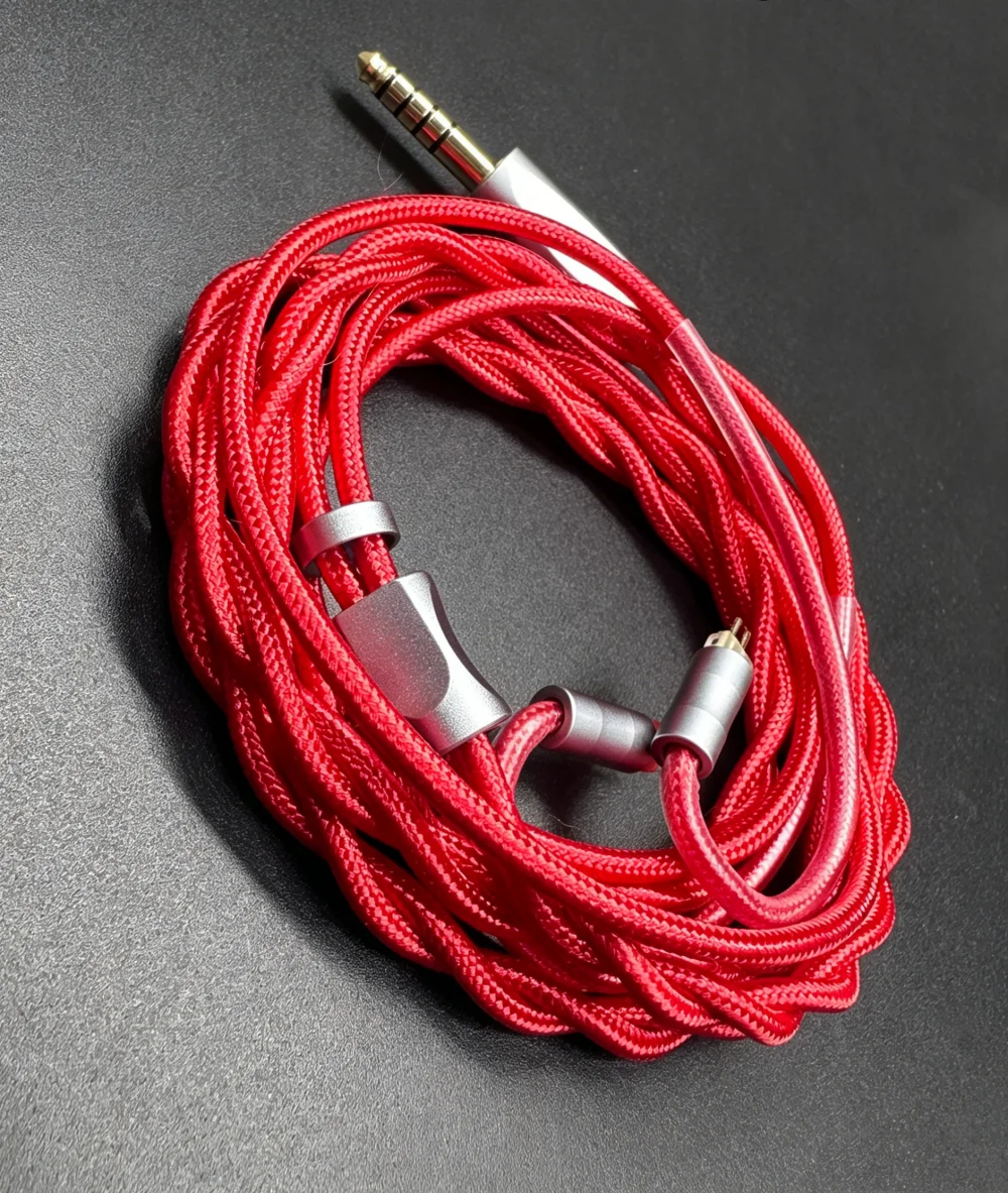 FENGRU RedAg 6N OCC HiFi Earphone Upgrade Cable MMCX/QDC/2Pin/KZ C Pin/IE900 Balanced Single Crystal Copper for Zero N5005 IE900