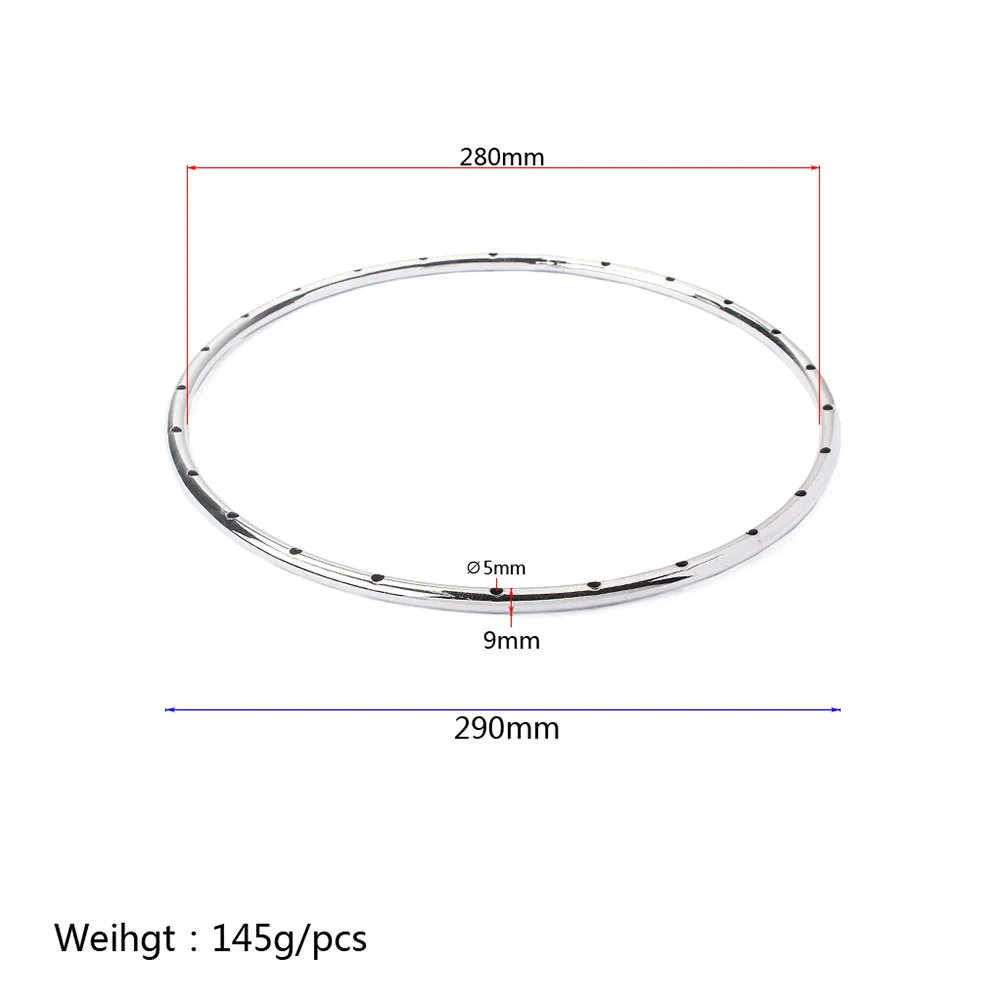 

High Quality Iron Tension Hoop 11 Inch Banjo Guitar Violin Ukulele Mandolin Sturdy Trustworthy Tool Ha203 Silver
