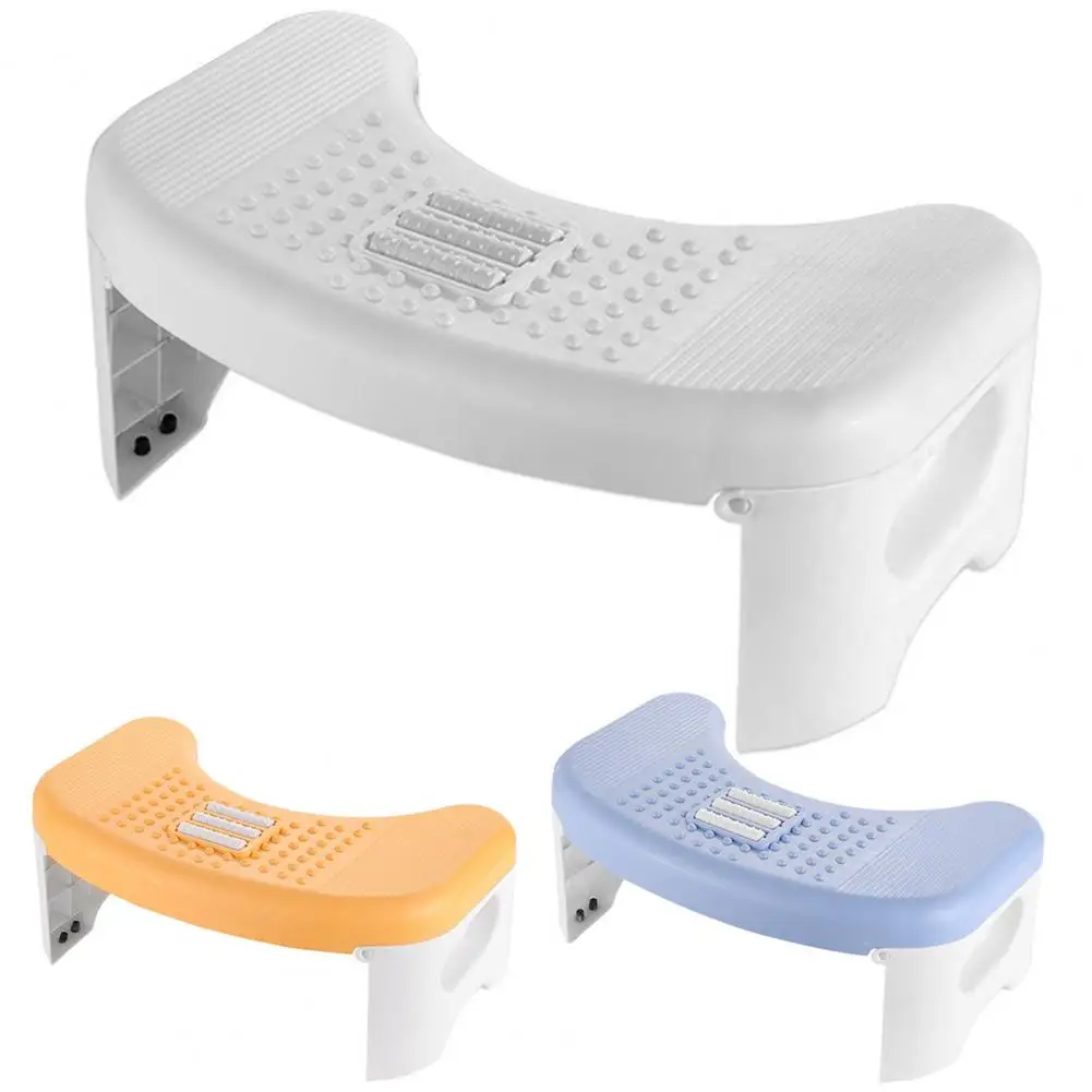 

Foot Stool Collapsible Massage Roller Circular Shape Universal Toilet Foot rest Stepping Stool Home Supplies