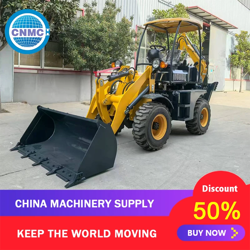

Construction Backhoe Loader Excavator Garden Wheel Loaders Easy to Operate Made in China Multifunctional Customizable for Farm