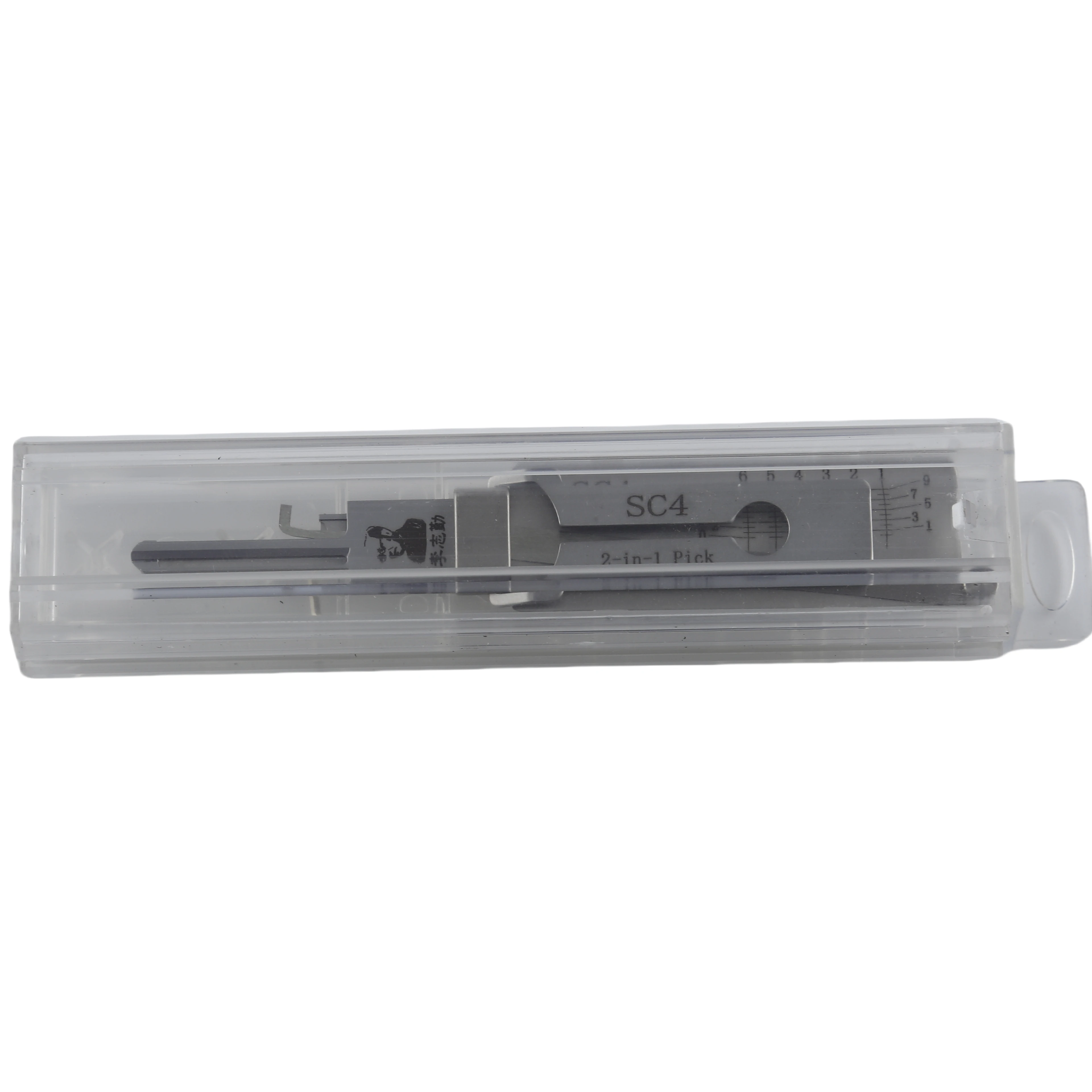 Lishi 2-in-1 Stainless Steel Master Key Decoder Master Key Decoder SC4 for Access Doors and Various Shapes Lock Picks Kits