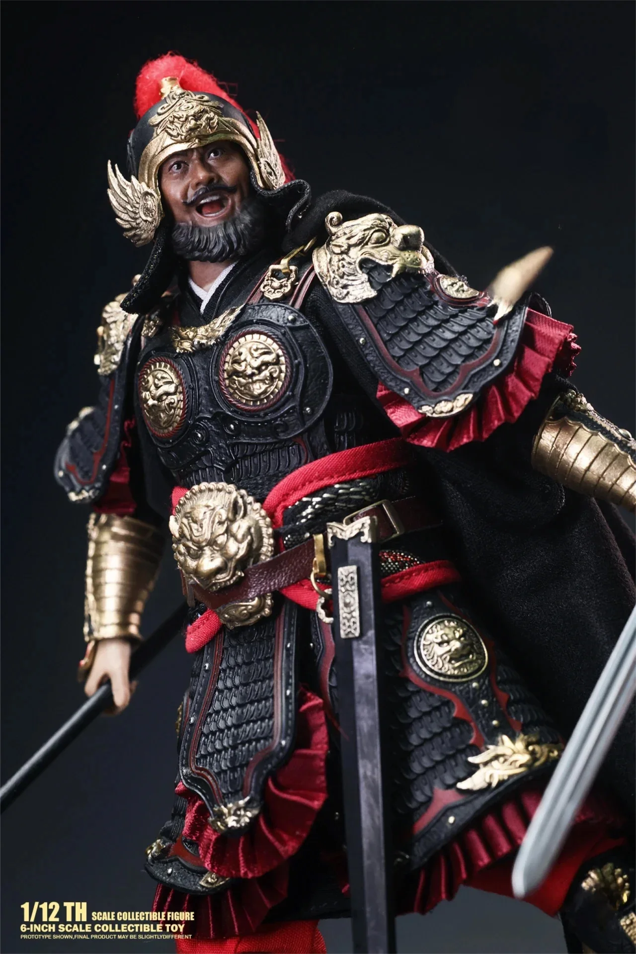 

303TOYS 1/12 Scale Collectible Action Figure - Zhang Fei Three Kingdoms General Full Set 6' Ancient Soldier Model for Adults