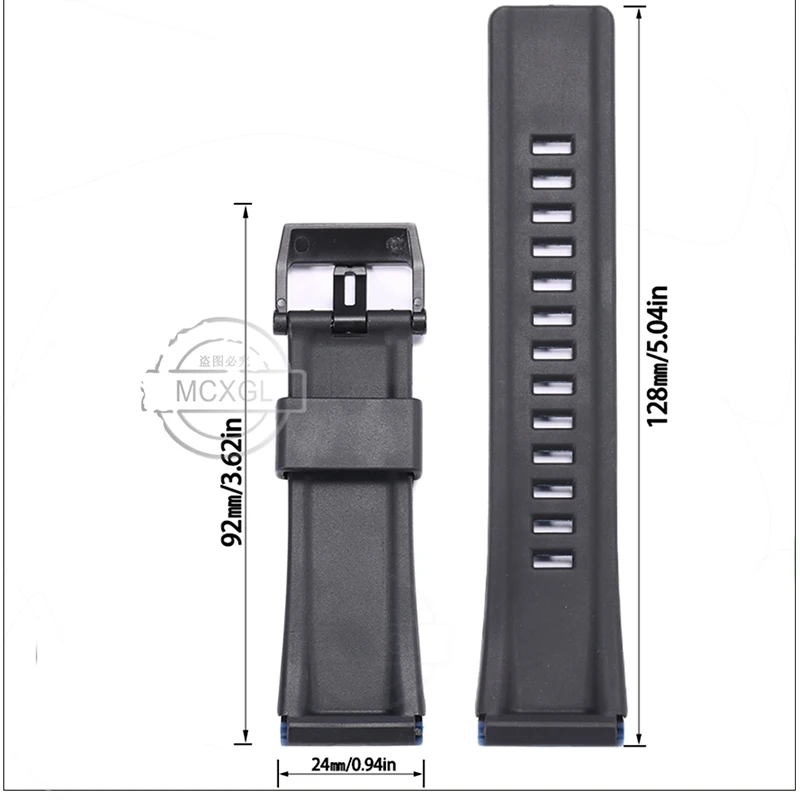 24mm Resin Strap Suitable For Casio Pro Trek GA2000 PRG-600 PRW-6600 PRG650 Watchbands Men's Sports Waterproof Watch Accessories