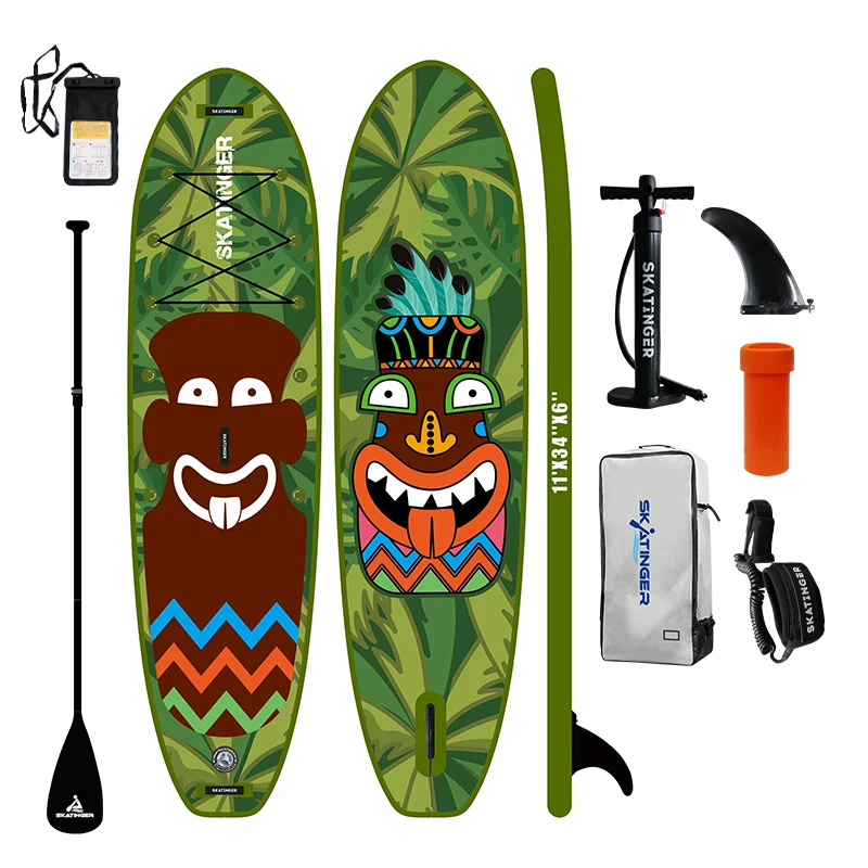 

Надувная SUP-доска SKATINGER 11' Adventure с УФ-печатью для водных видов спорта и серфинга, с насосом и плавником, напрямую от китайского производителя