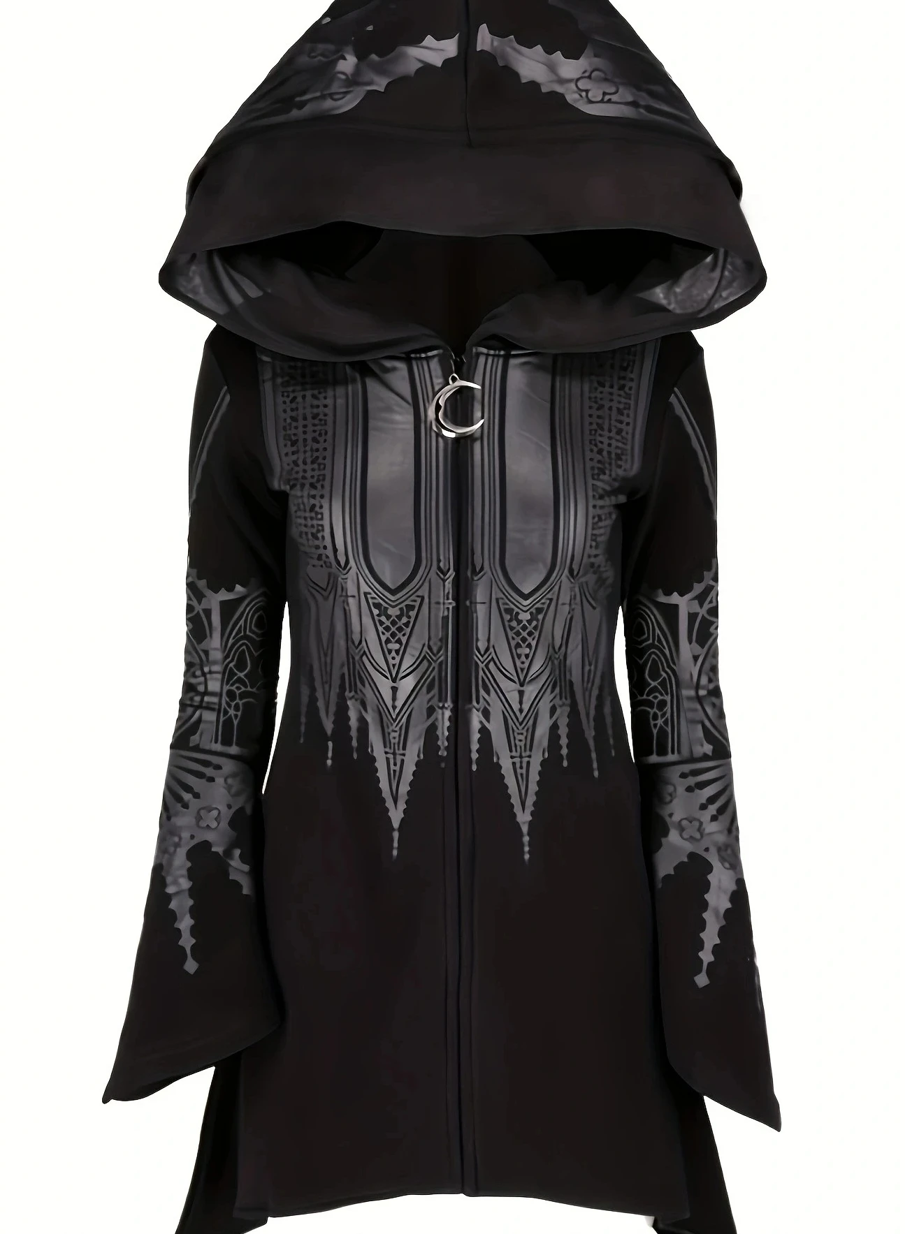 

Женская асимметричная толстовка с капюшоном, повседневная шикарная свободная посадка, толстовка с капюшоном и длинными рукавами, повседневный уличный пуловер