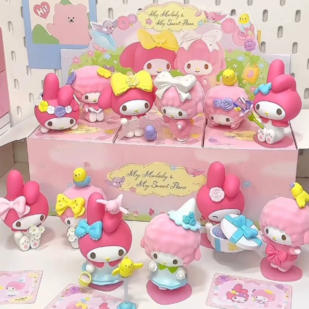 

Персонаж Sanrio My Melody My Sweet Piano Series Слепая коробка Mystery Box Фигурка Аниме Кукла Сумка-сюрприз Коллекция Модель