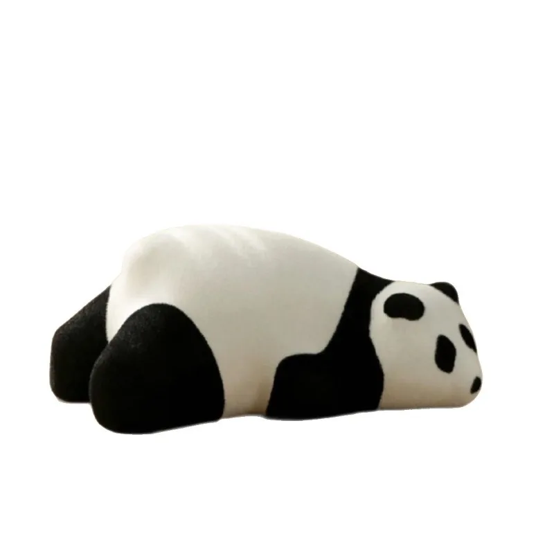 Living room floor-to-ceiling ornament, panda lying down, animal-shaped stool