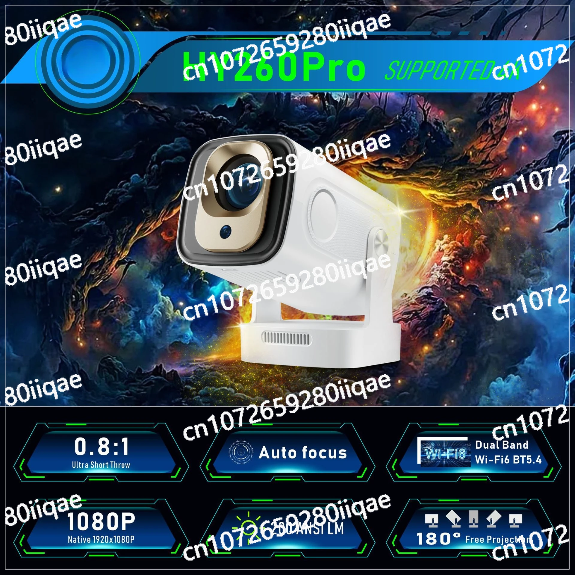 

260Pro Новый проектор Android с ультракоротким фокусом и автофокусом 1080p