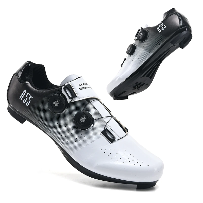 Professional Ultralight Cycling Shoes Men Self-Locking SPD Racing Road Bike Shoes Bicycle Sneakers Outdoor MTB Flat Cleat Shoes