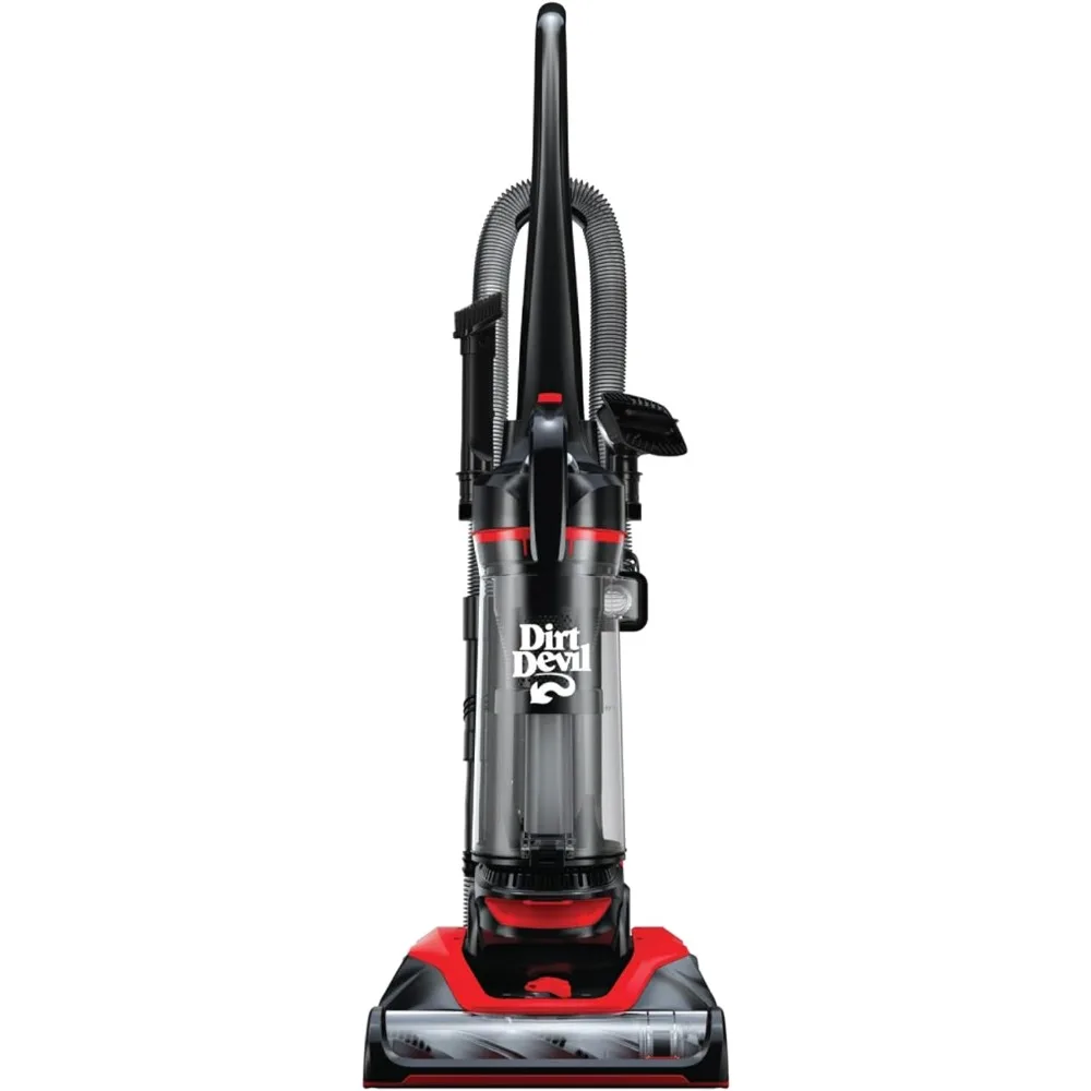 Multi-Surface Extended Reach+ Bagless Vacuum Cleaner, Upright for Carpet and Hard Floor, Lightweight, Red