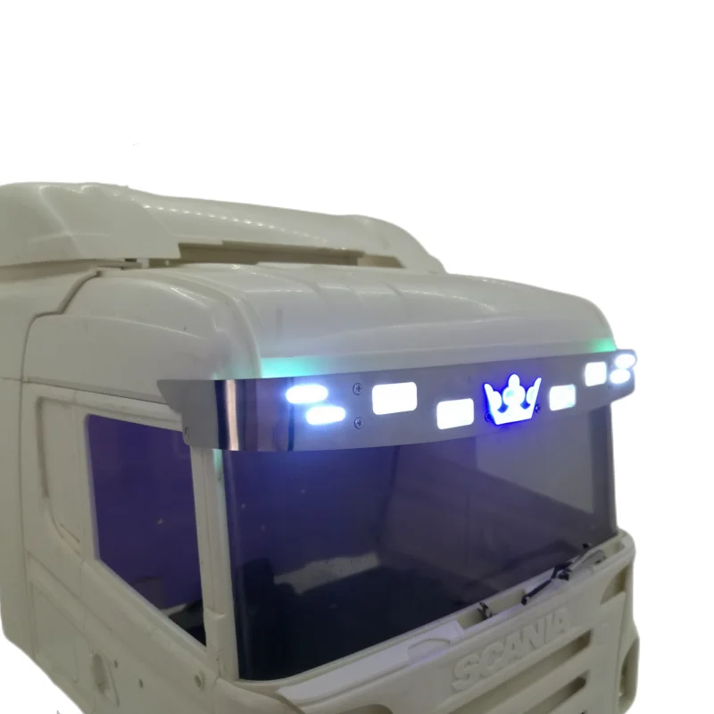 LED Sun Visor Light for Tamiya 1/14 Truck Sca 770s R620 R730 56323 Decorate Lights Upgrade Accessories