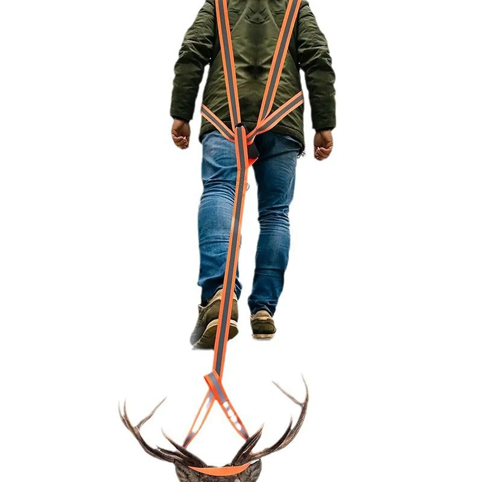 

Deer Drag Harness Reflective Strip Deer Hunting Pull Strap Deer Belt