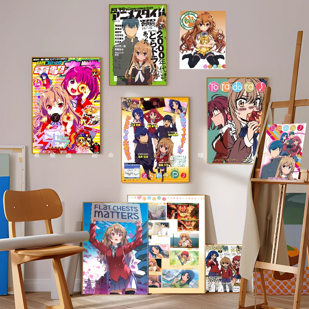 Anime Toradora DIY Sticky Poster Whitepaper Prints Posters Artwork Nordic Home Decor