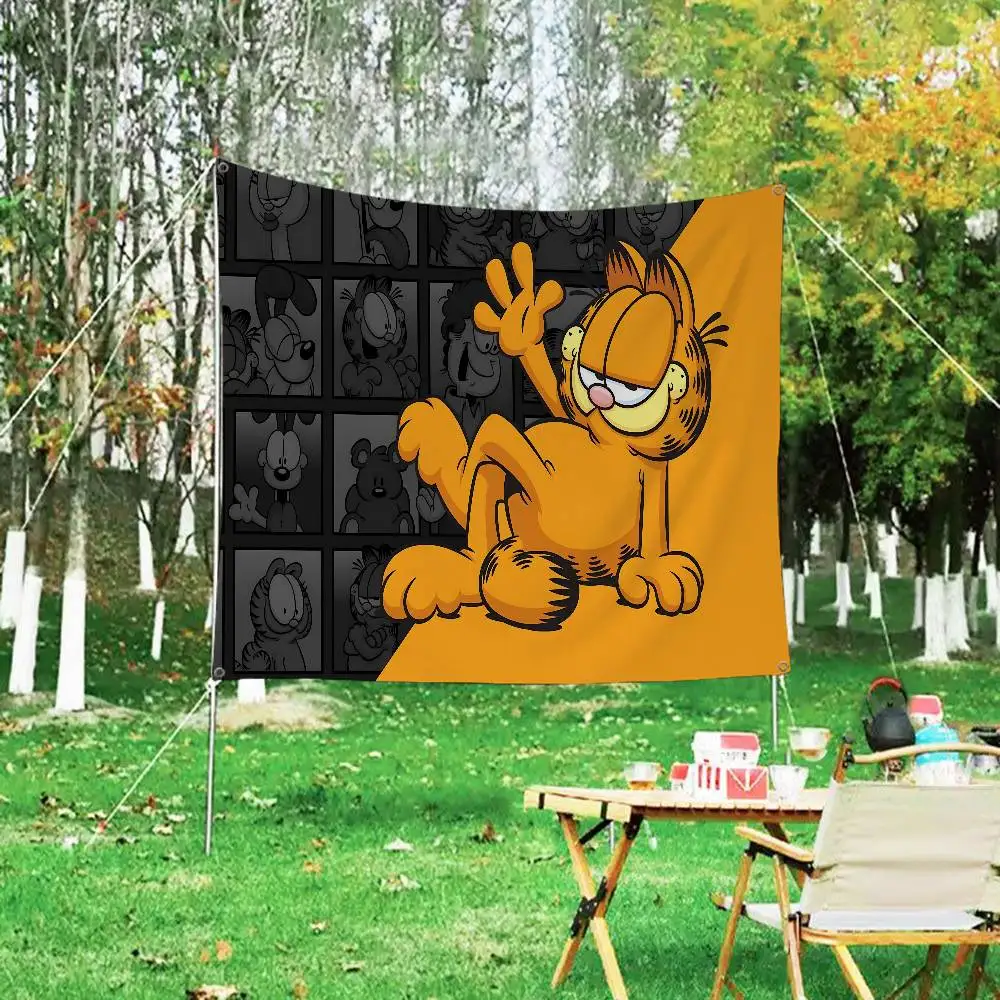 Classic Comic G-Garfield Anime Cartoon Flag Art Science Fiction Room Home Decor Wall Hanging Home Decor Banner