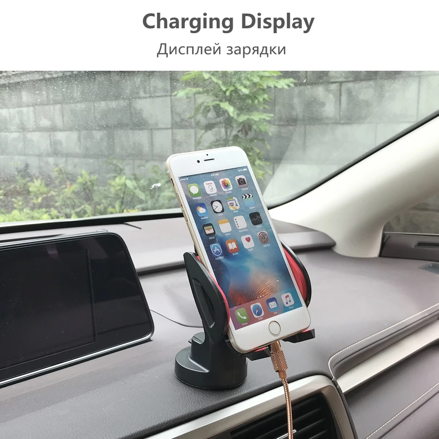 Car Phone Holder Hands Free for Dashboard Windshield Universal Car Dashboard Phone Holder GPS Mount for iPhone Samsung Xiaomi Mi