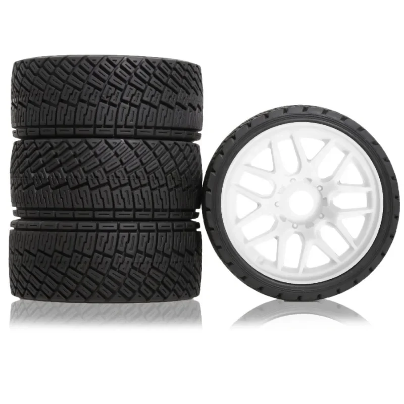 

1/8 1/7 RC On Road Tires and Plastic Wheels 17mm Hex Tyres for 1:8 1:7 Drift Car ARRMA Losi Kyosho Tamiya HPI WR8 HSP