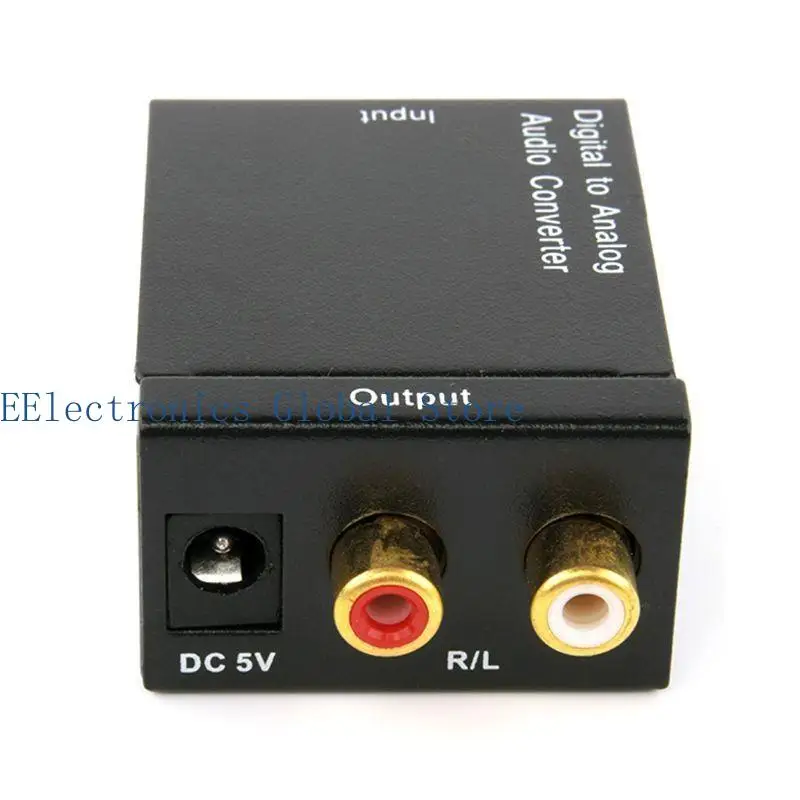 462B محول الصوت الرقمي إلى التناظري 3.5 مم RCA إلى SPDIF محول الكابل المحوري البصري فك التشفير