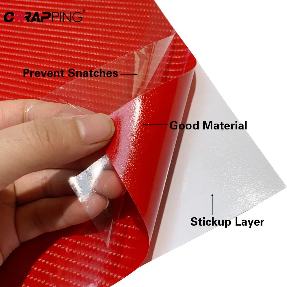7D Carbon Fiber Car Film Decorative Sticker Anti Scratch Protective Film Universal Self Adhesive Car-Styling Trim Accessories