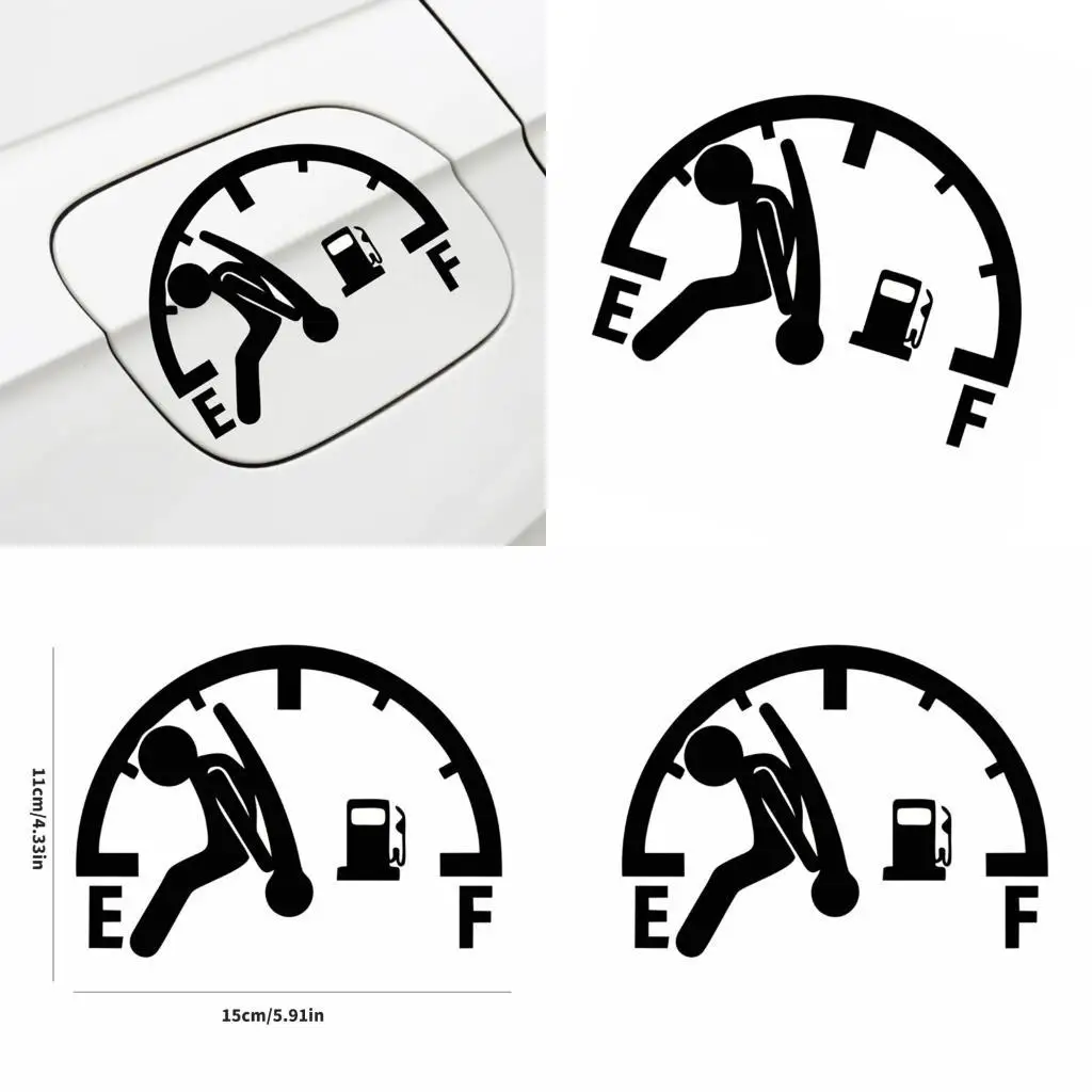 

31BC Exploding Gauge Humorous Car Decal Scratch Resistant Automotive Exterior Art