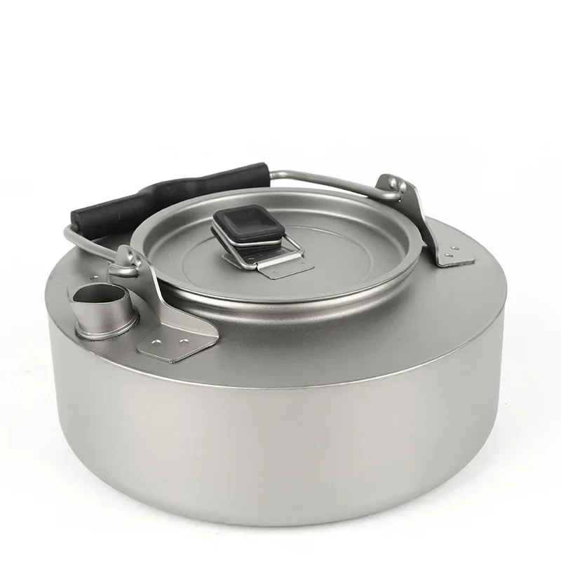 

Camping Tableware Titanium Cookware set tourism cauldron Outdoor Cooking Pot Picnic Kitchen Hiking Trekking