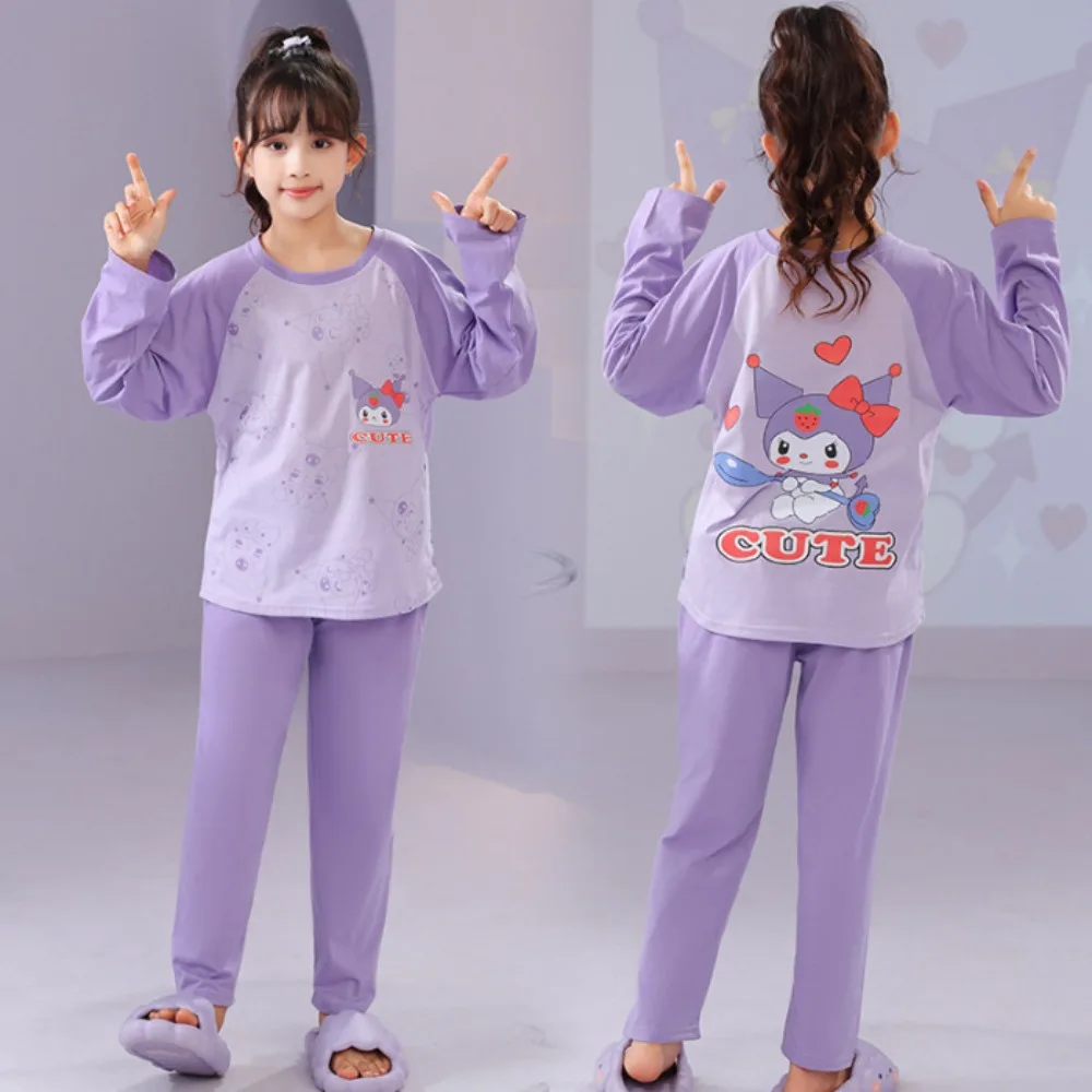

Novelty Cartoon Kids Pajama Sets Print Loose Breathable Children Nightdress Suit Soft Causal Comfortable For Autumn Winter
