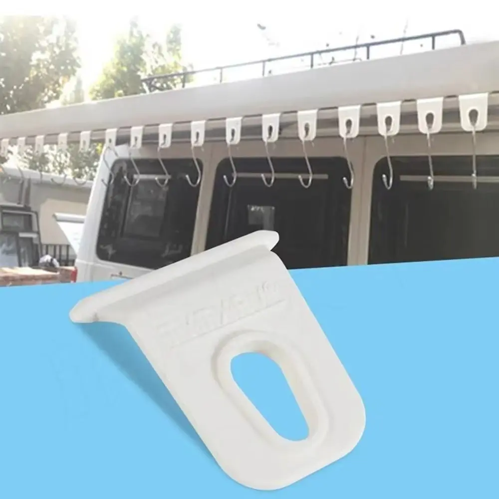 مادة متينة المظلة هوك مع ثقوب قنوات مناسبة التخييم المظلة هوك طوي تصميم المظلة خطاف ملابس RV التخييم