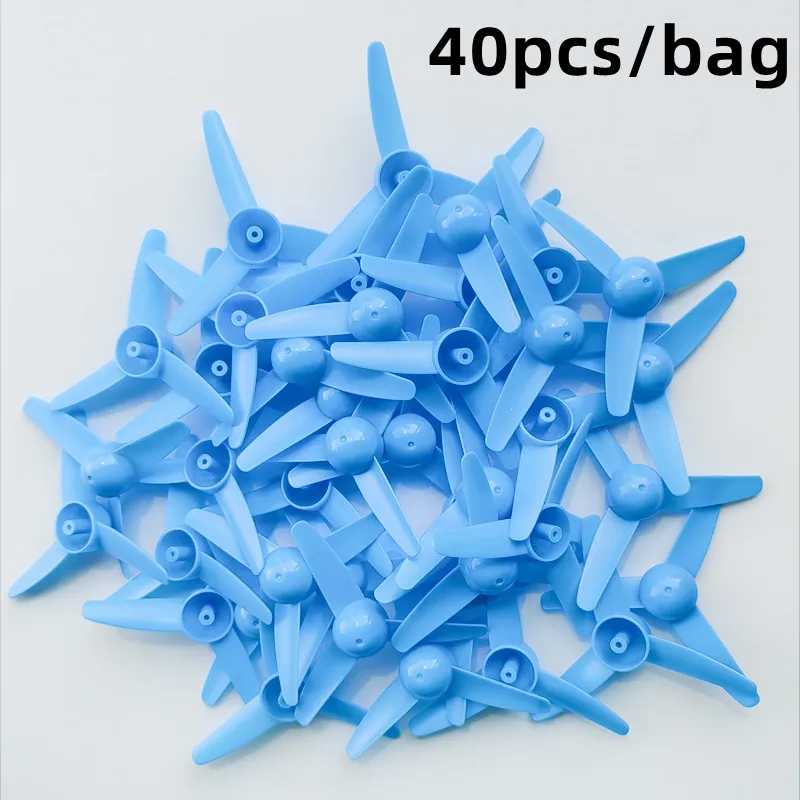 40PCS 3-Blade Propeller for 2mm Motor Shaft for Windmill Small Fan Underwater Robot DIY Helicopter