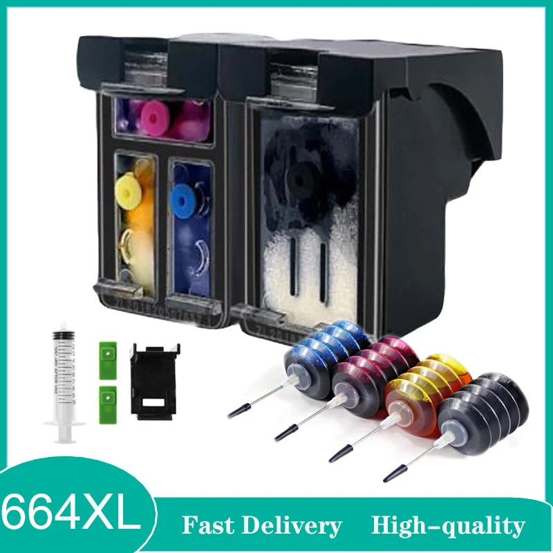 

Vilaxh 664XL Ink Cartridge Replacement Compatible For HP 664 Deskjet 1115 2135 2675 3635 3775 4536 4538 5075 5275 Printer
