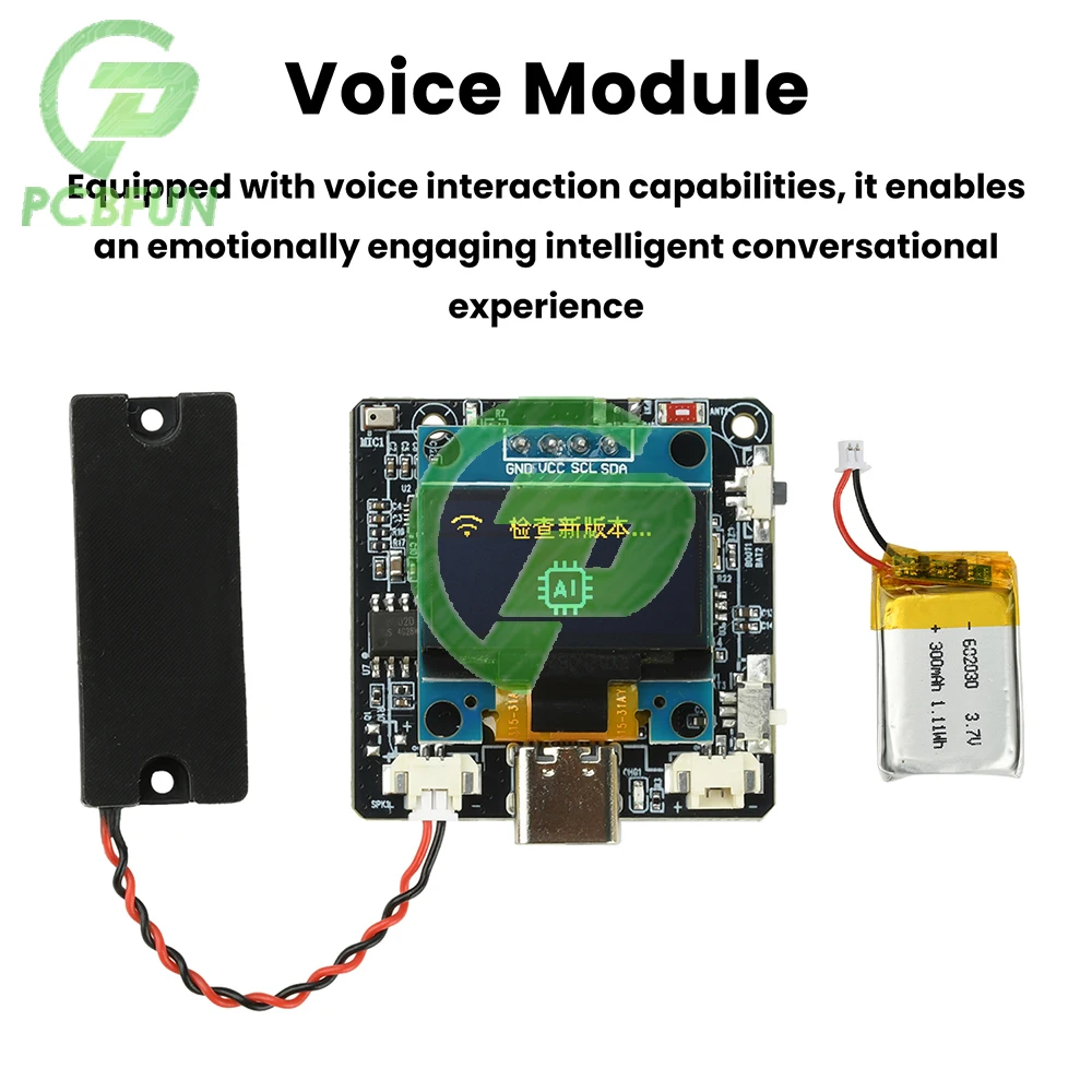 ESP32-C3 Ai Development Board With Wi-Fi Support 0.96-Inch Screen Voice Module …