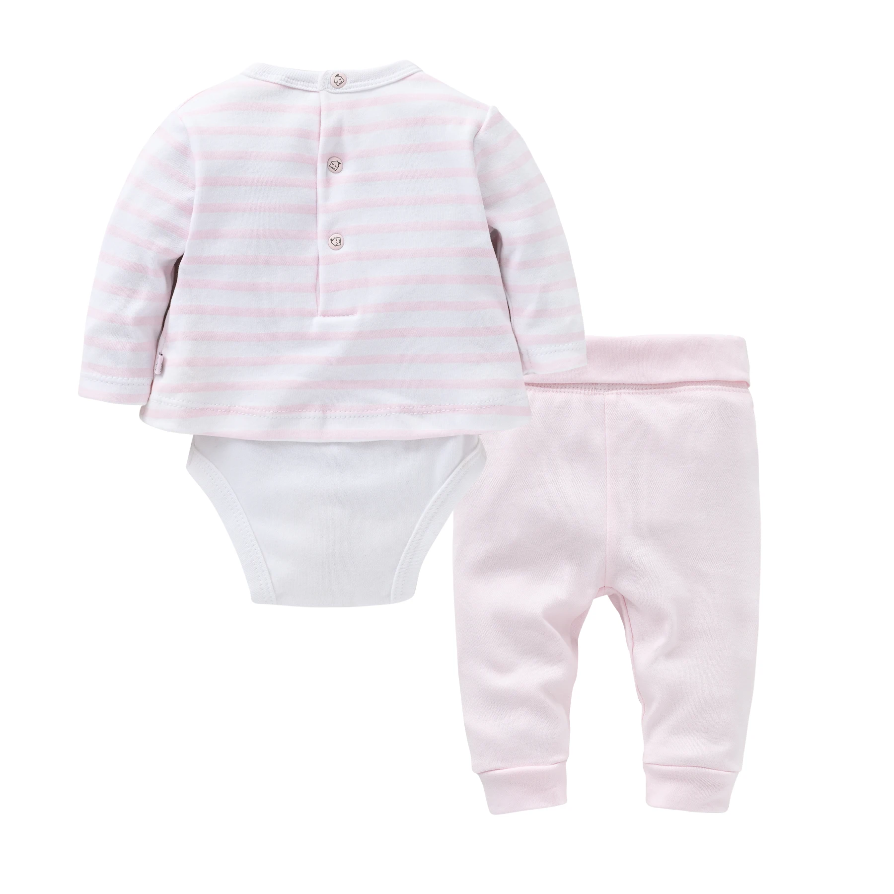 3 Pieces Baby Clothing Set Baby Girls Romper With Trousers Kids Bodysuit and Pants Suit For Newborn