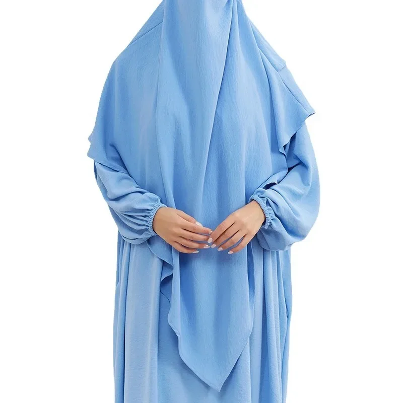 Abaya pour femmes musulmanes, longue robe, couleur unie, décontractée, modeste, Eid, Maroc, Ramadan, Dubaï, écharpe de sauna, Kaftan Islam