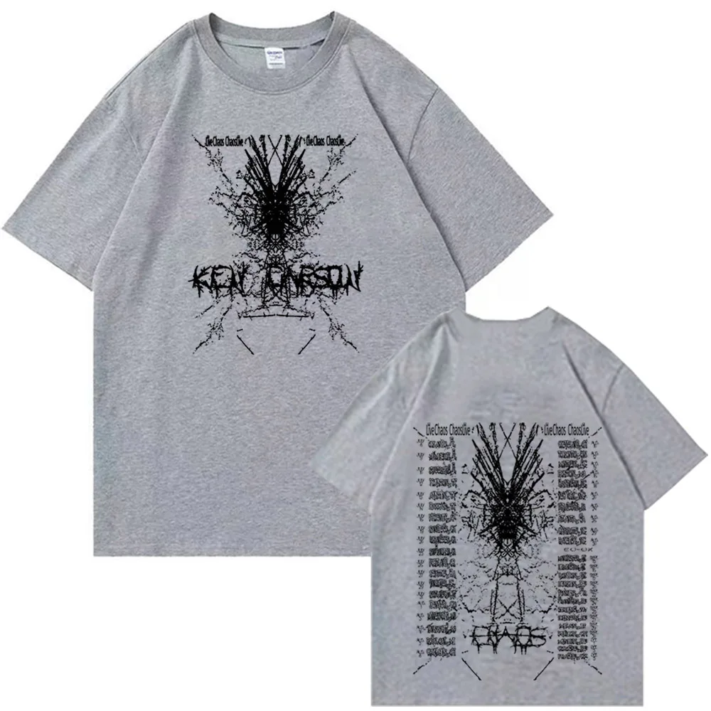 Ken Carson Chaos World Tour Cotton T Shirt Men Women Hip Hop Tee Short Sleeve Tshirt Summer Oversized T-shirt Tops Gift For Fans