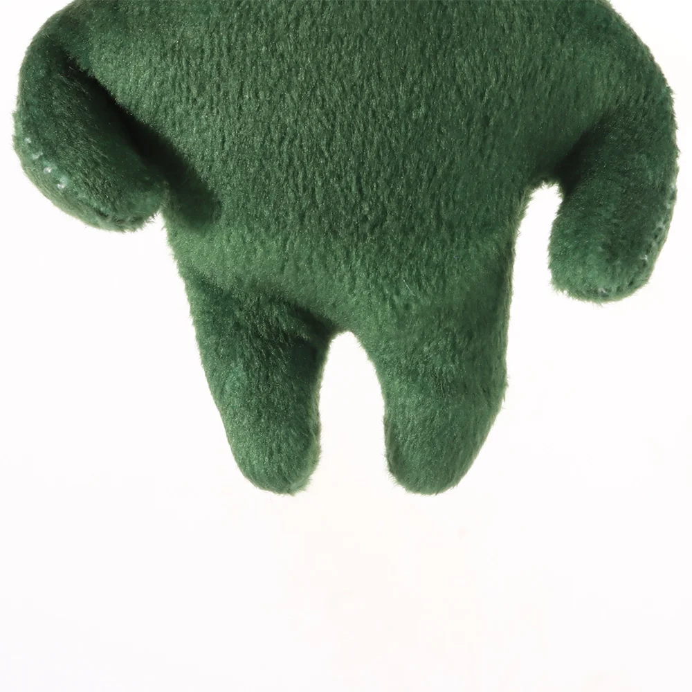10cm Green Alien Cat Poseable Deformable Red Scarf Alien Kitten Cartoon Soft Ugly Cute Plushie Keychain Anime Fans Gifts