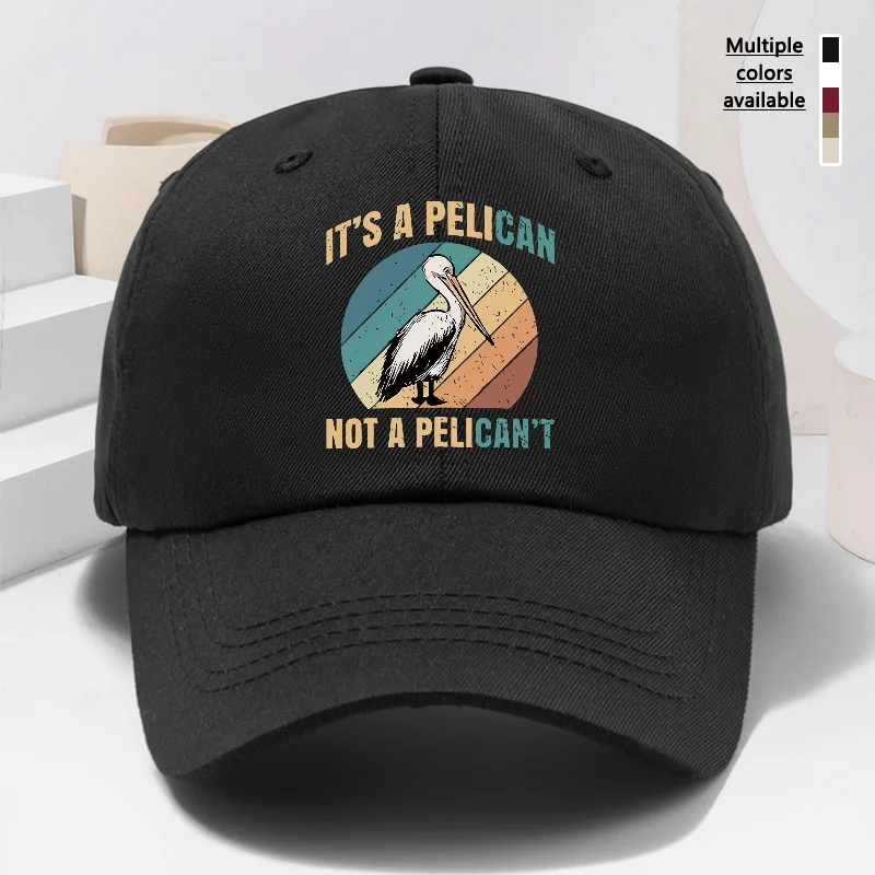 A Unisex Baseball Cap Featuring a White Egret Animal Print, Perfect for Spring And Autumn Casual Wear. This Soft-Top Cap Is Suit