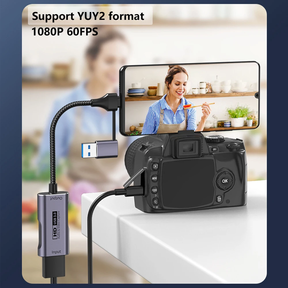 Carte de capture vidéo USB 3.0, HDMI, jeu, flux, enregistrement pour caméra, TV Box, Nintendo Switch, PS 4, 5, MS2130