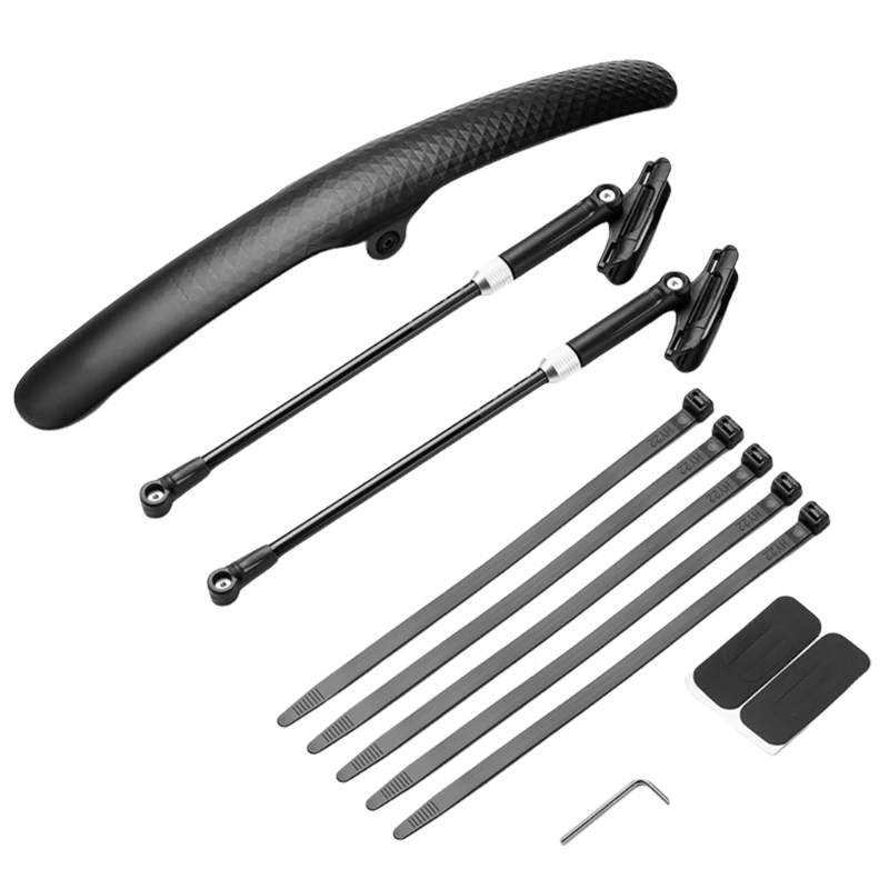 

Mountain Bike Mudguard Windproof Bike Front Rear Mud Guard Adjustable Mudguard Dropship