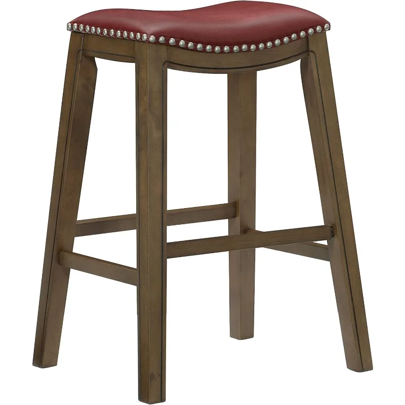 

Ordway Pub Height Bar Stool, 30"SH, Red