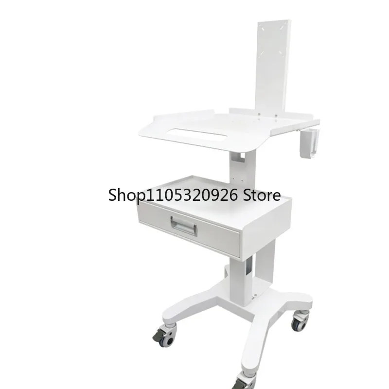 Dental Scanner Cart Oral Hospital Clinic Laptop Desktop Holder Host Mobile Cart Lab Equipment Silent Wheel Trolley