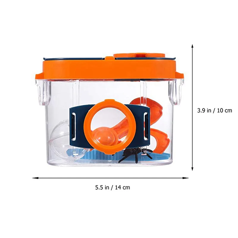 【BABY】 2X visionneuse d'insectes boîte à insectes en plein air loupe Kit d'observation Cage de capteur d'insectes enfants Science outils d'exploration de la Nature