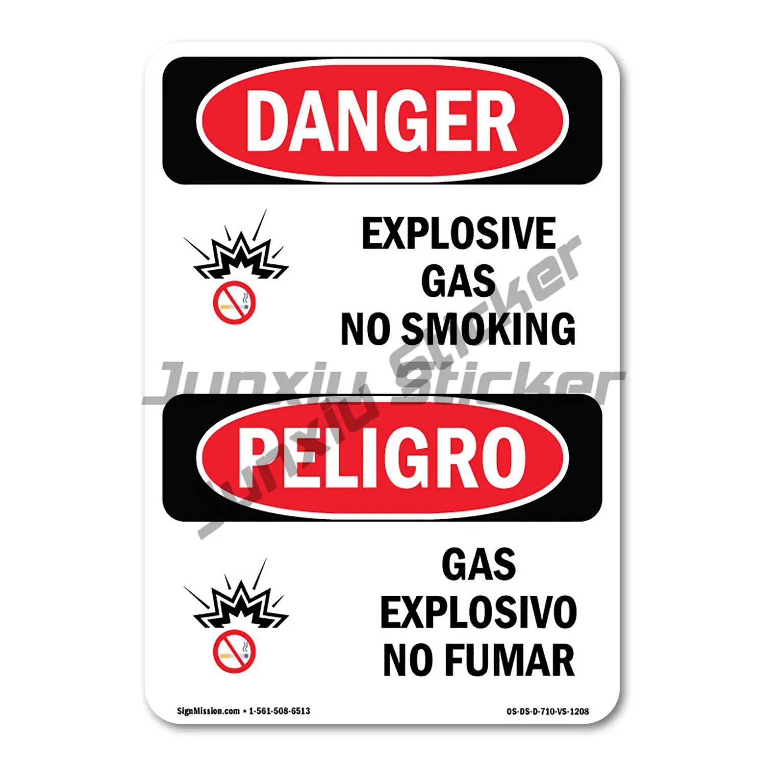 Explosives Protection Hazard OSHA/ANSI Label Decals Stickers Slogan Vinyl Sticker Decal