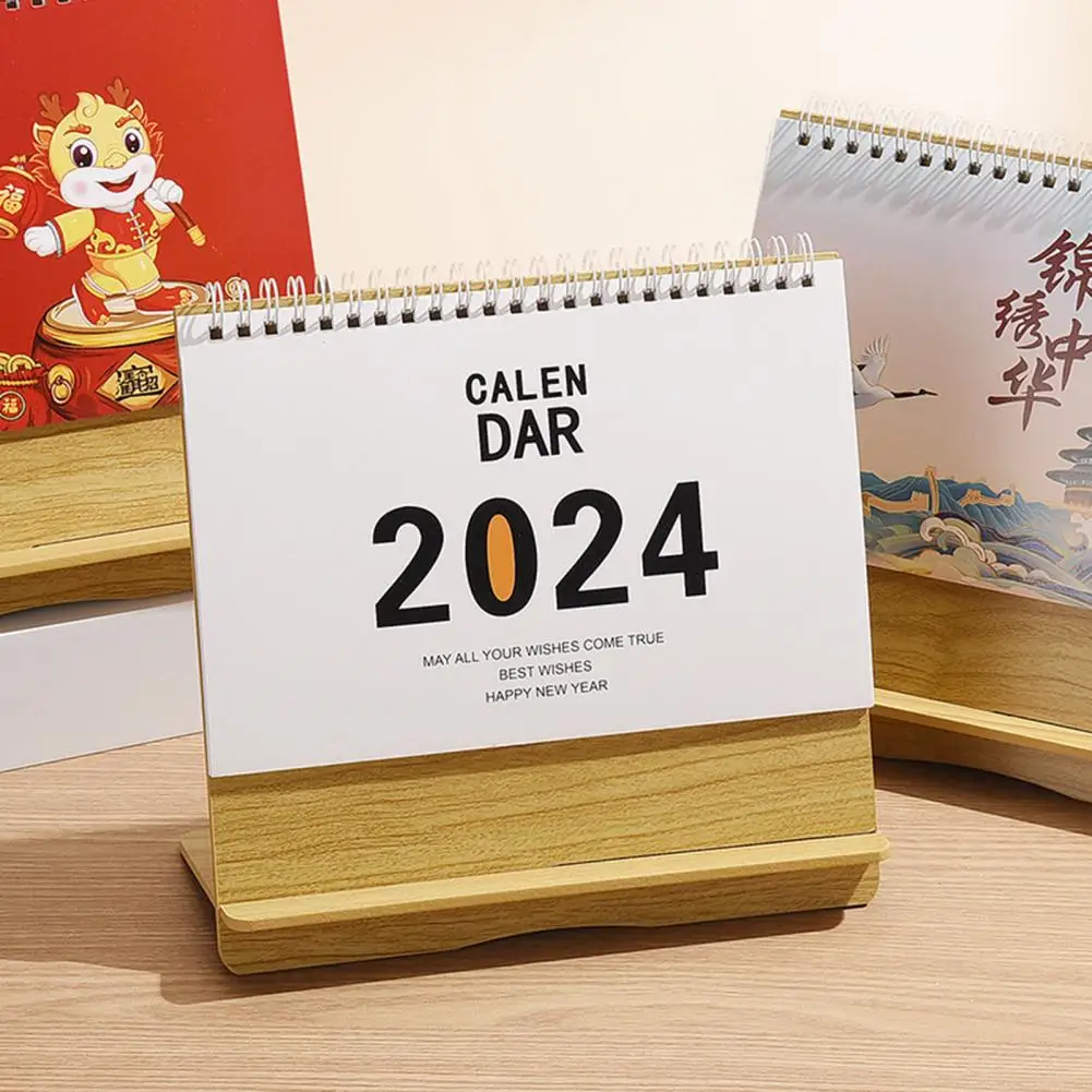 Mini Desk Calendar 2024 Small Desktop Calendar Mini Daily Schedule For Home Office School