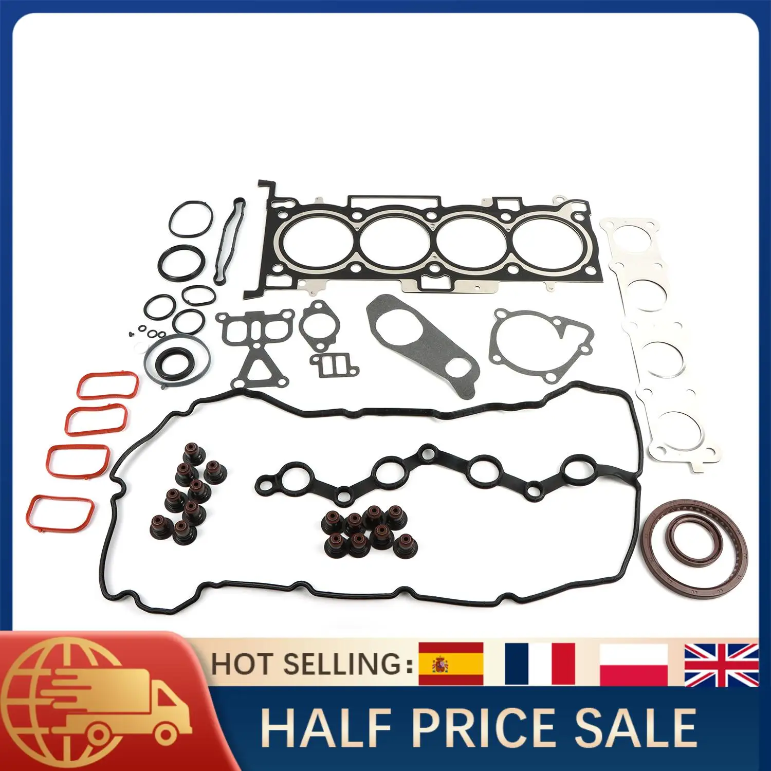 

Комплект уплотнений двигателя для Hyundai Kia G4KH 2.0L Sonata Tucson Elantra Sportage Forte 2012-2020 20910-2G00A 22311-2G600