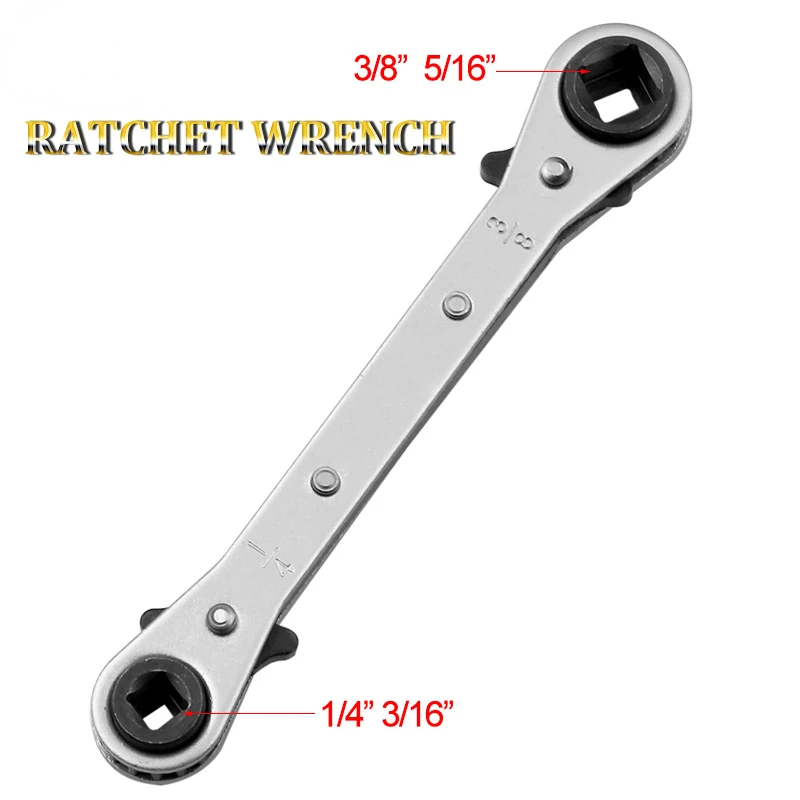 

Double End two-way Ratcheting Wrench Spanner Tool Gear Ring Wrench Ratchet Handle Chrome Vanadium