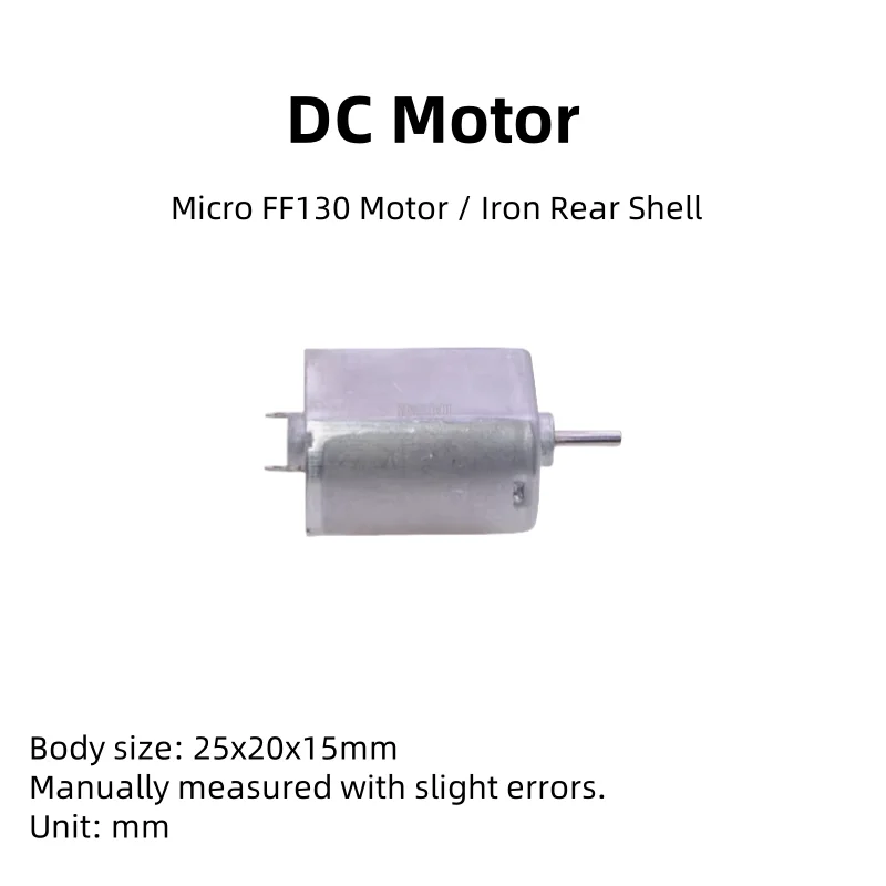 Small Motor, FF - 130SH, DC1.5V, 3V, 6V, 9V, Micro DC Motor, Low - Speed, High - Torque, Quiet And Stable