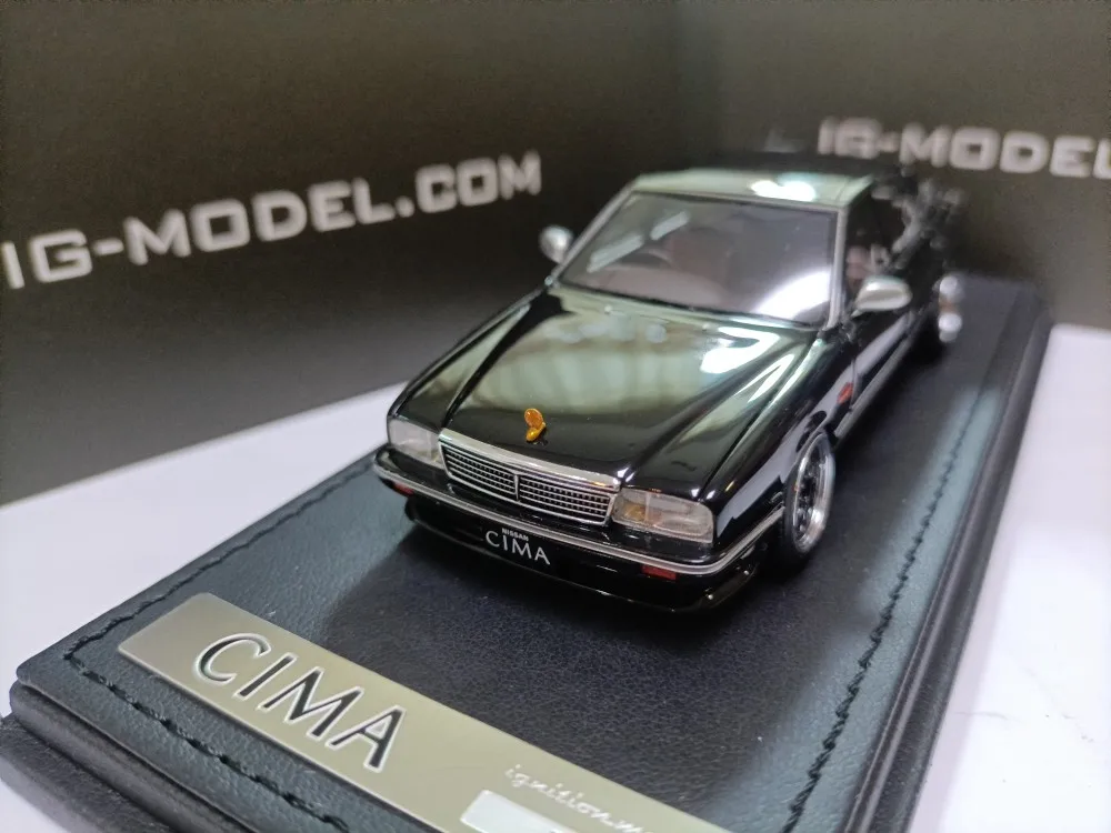 IG 1:43 Cedric Cima Y31 JDM Simulation Limited Edition Resin Metal Static Car Model Toy Gift