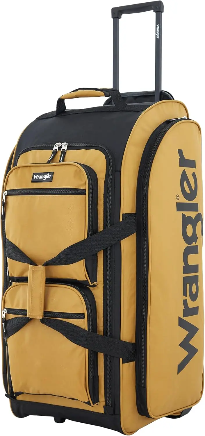 Large Rolling Duffel Bag with Wheels, Waterproof Travel Luggage for Men Women