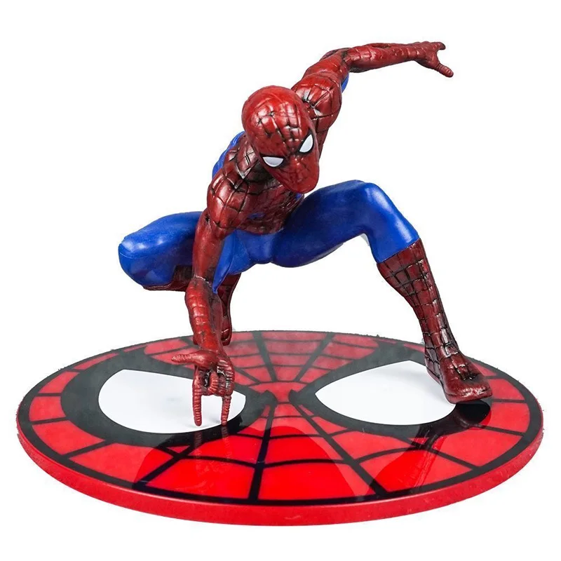 

Marvel Spider Man Doll Spider-Man Figure Avengers Handmade Car Decoration Cake Ornament Figure Toys Statue Birthday Gift 13cm