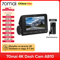 70mai 4K Dash Cam A810 150°FOV 3840*2160 HDR 60FPS AI Motion Detection ADAS Built-in GPS Auto Car DVR A810 Ship from EU